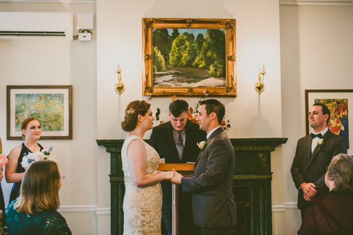 Indoor wedding at Penn House